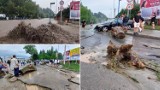 Burza i powódź sparaliżowały Nowy Sącz. Ulice Barska i Grabowa zamieniły się w rwącą rzekę. Zalane domy i samochody [ZDJECIA]