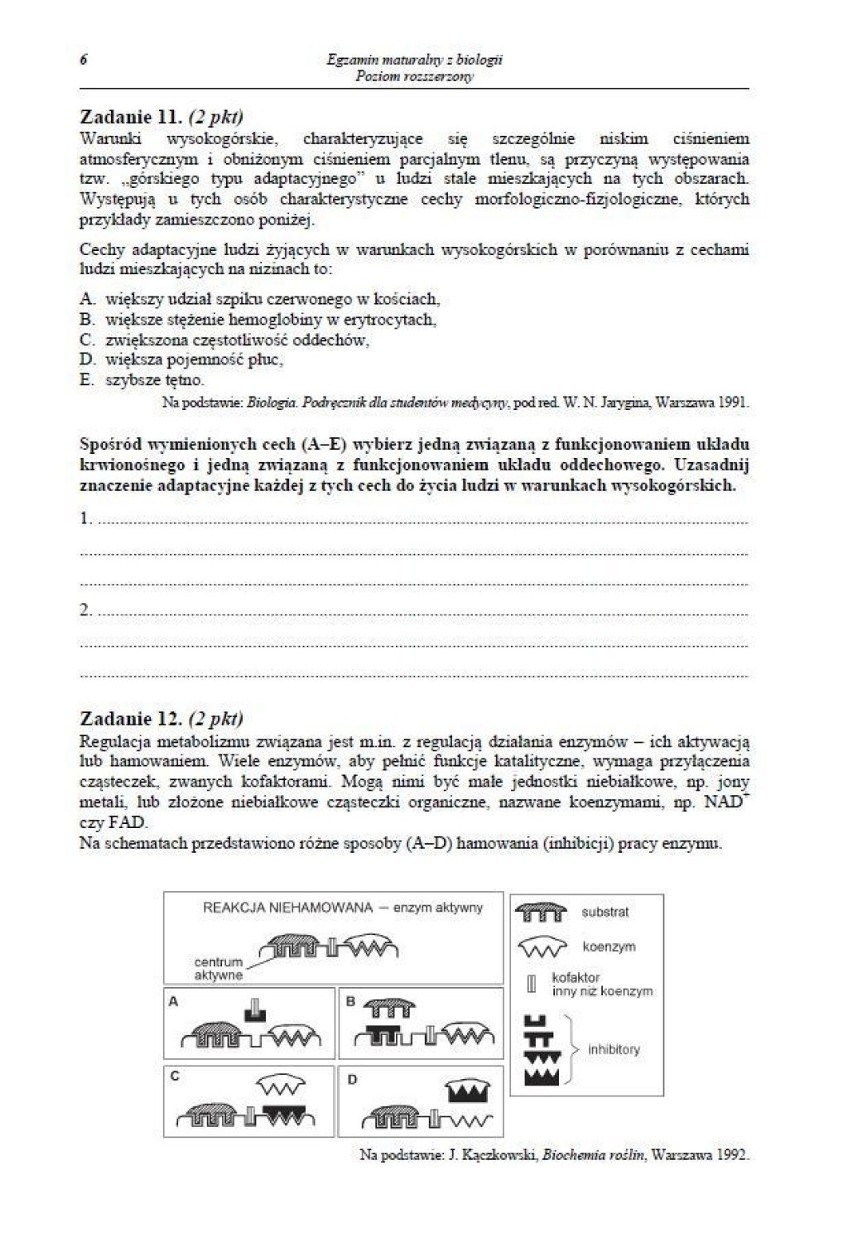 Matura 2014 Biologia - ODPOWIEDZI I ARKUSZE - poziom...