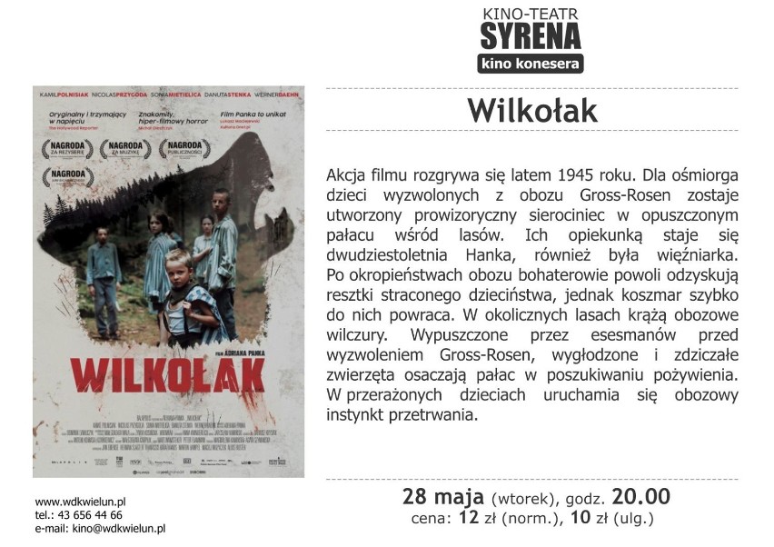 Kino konesera w Wieluniu: Wilkołak już 28 maja na ekranie[ZDJĘCIA, ZWIASTUN]