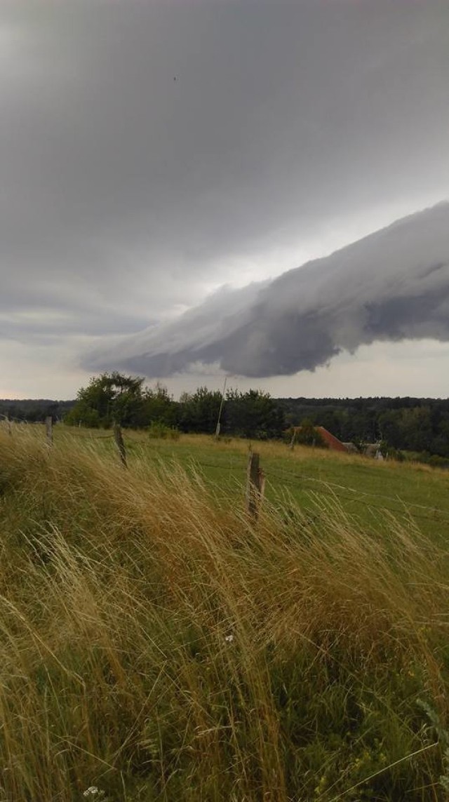 Trąba powietrzna nad Kretowinami