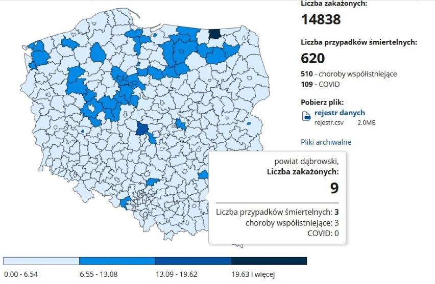 Tarnów. Przybywa osób, które przegrały walkę z COVID-19 w Tarnowie i okolicznych powiatach: tarnowskim, brzeskim i dąbrowskim [DANE 3.12]