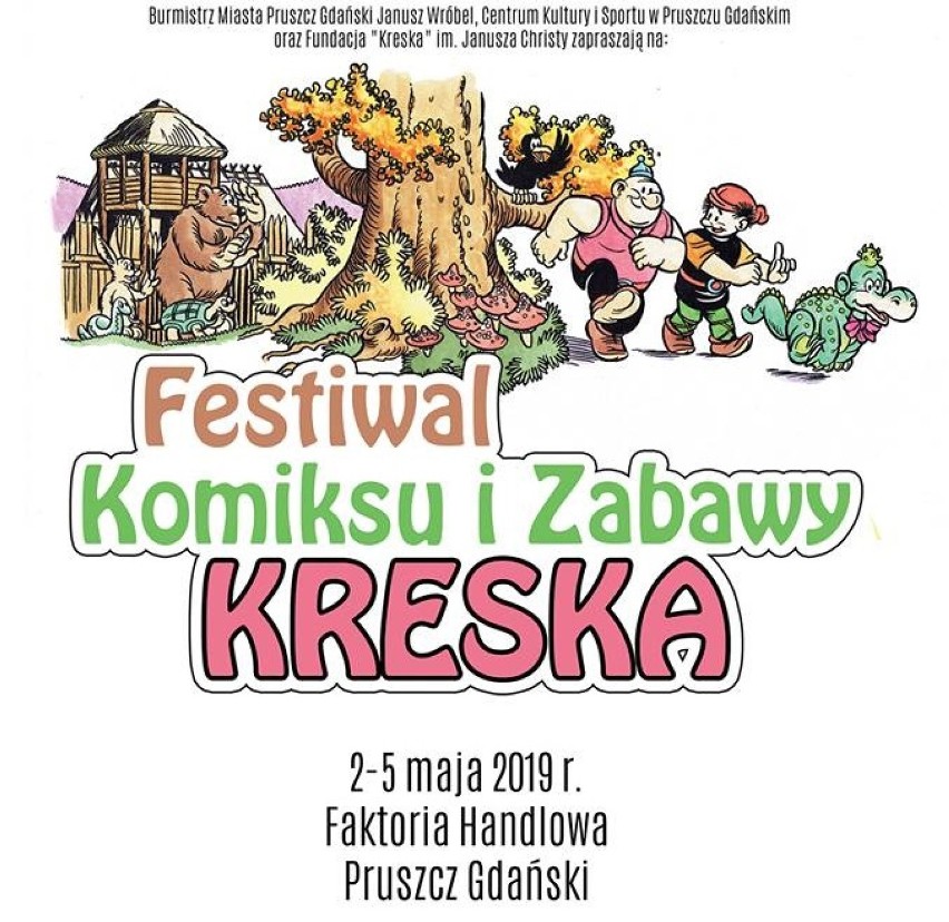 Pruszcz Gdański: Rusza Festiwal Komiksu i Zabawy  „Kreska”. Spotkania z rysownikami, warsztaty, przegląd filmów animowanych [PROGRAM]