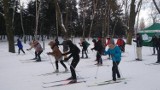 Narty biegowe w parku na Zdrowiu