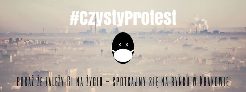 "Czysty protest" w Krakowie. Mieszkańcy będą domagać się czystego powietrza