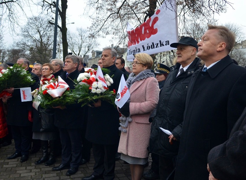 Obchody 33. rocznicy wprowadzenia stanu wojennego w Łodzi