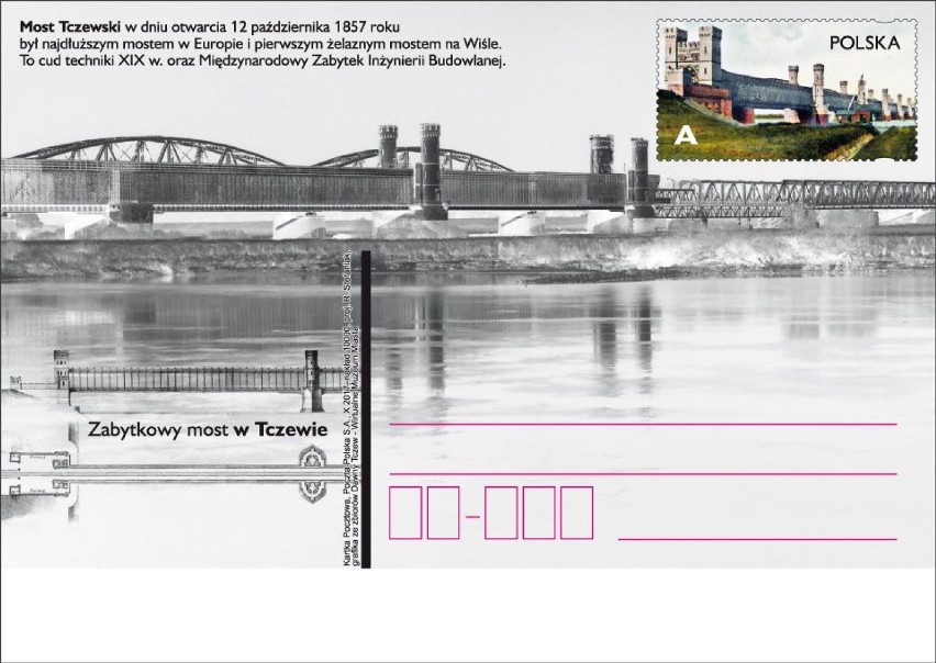 Tczew: Podoba się? Kartka pocztowa z wizerunkiem mostu od dziś w obiegu