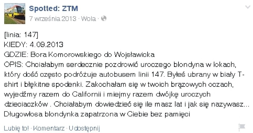 Wpis pochodzi ze strony: Spotted: ZTM