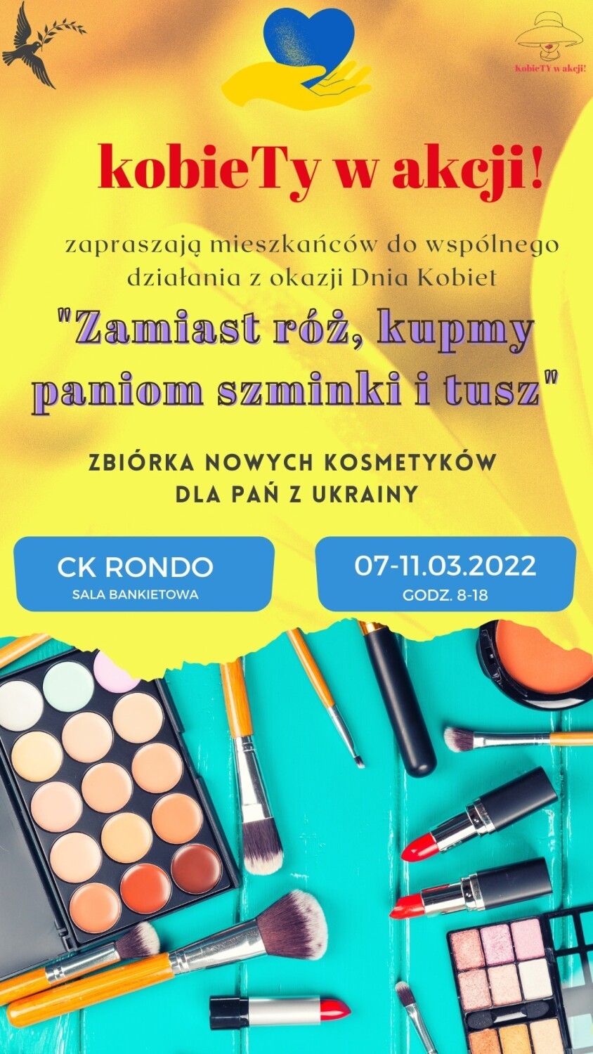 Zbiórka kosmetyków dla uchodźczyń z Ukrainy. Piękna akcja na Dzień Kobiet 