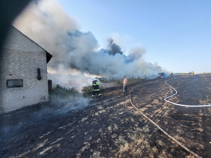 Liczne pożary na polach. Kolejny pracowity dzień strażaków z powiatu wieluńskiego