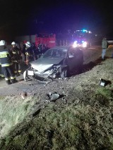 Wypadek w Żarnowicy (gm. Wolbórz). Jedna osoba trafiła do szpitala