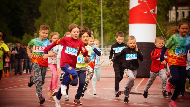 Najmłodsi biegacze także rywalizowali w Green Run 2021 w Inowrocławiu