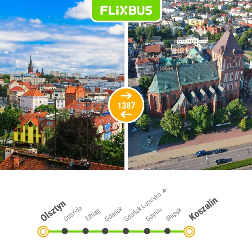 FlixBus  uruchamia 3 nowe połączenia z Koszalina