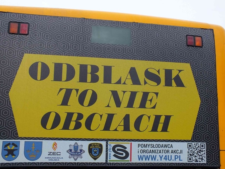 "Odblask to nie obciach" z magiczną tubą w Starachowicach [ZDJĘCIA]