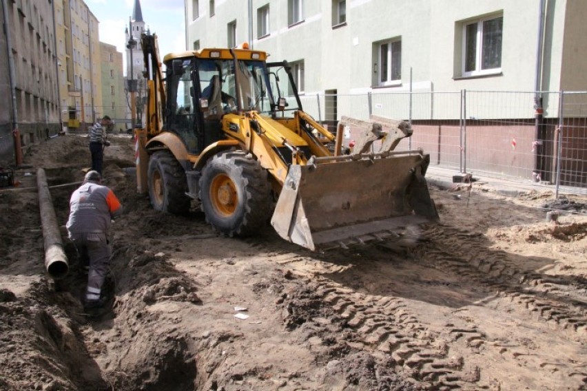 Trwa remont ulicy Jana Pawła II w Bytowie. Póki co wszystko przebiega zgodnie z harmonogramem prac