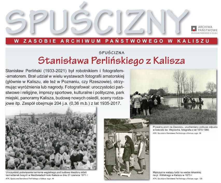 Archiwum Państwowe w Kaliszu. Wystawa online ze spuściznami. ZDJĘCIA