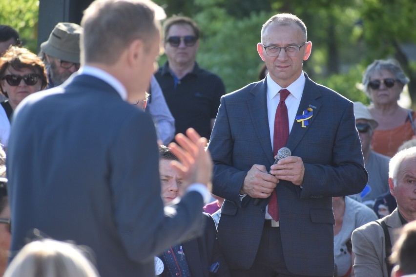 Donald Tusk w Krośnie Odrzańskim.