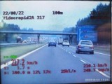 Chrzanów. Kierowca bmw pędził autostradą A4 ponad 200 km na godz. Słono zapłaci za to wykroczenie 