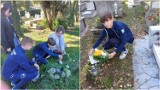 Uczniowie szkoły sportowej z Tarnowa odwiedzili zapomniane groby na cmentarzu w Mościcach. Razem z wolontariuszami zapalili znicze