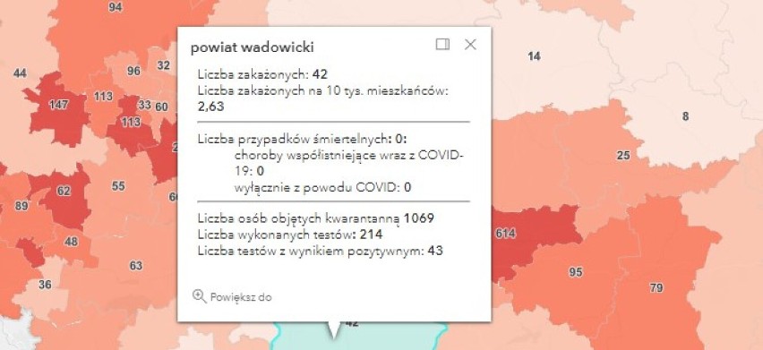 Ponad dwadzieścia trzy tysiące zakażeń COVID-19 w Polsce. W powiatach oświęcimskim, wadowickim, chrzanowskim i olkuskim są nowe przypadki