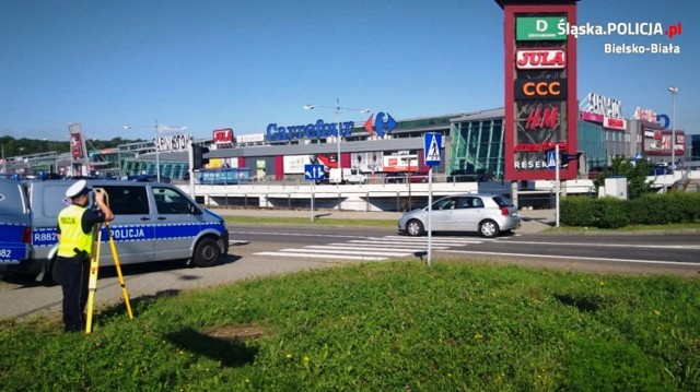 Taki cyfrowy model skrzyżowania pomoże policjantom w obsłudze zdarzeń drogowych w tym miejscu.