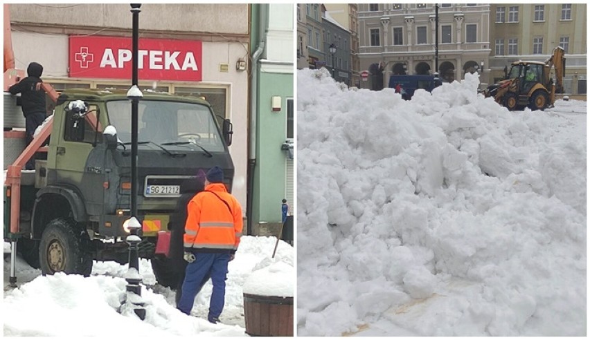 Niebezpieczne zwały i nawisy śnieżne usuwane na Dolnym Śląsku. Zamykane ulice. Zobaczcie zdjęcia