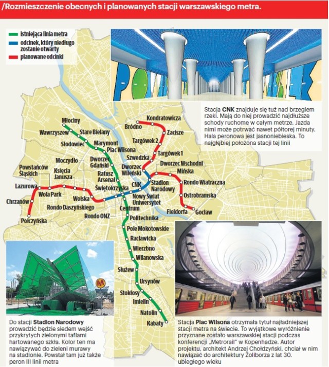 II linia metra w końcu łączy brzegi stolicy [MAPA]