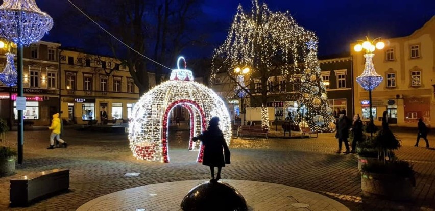 Świąteczna iluminacja Lublińca w pełnej krasie