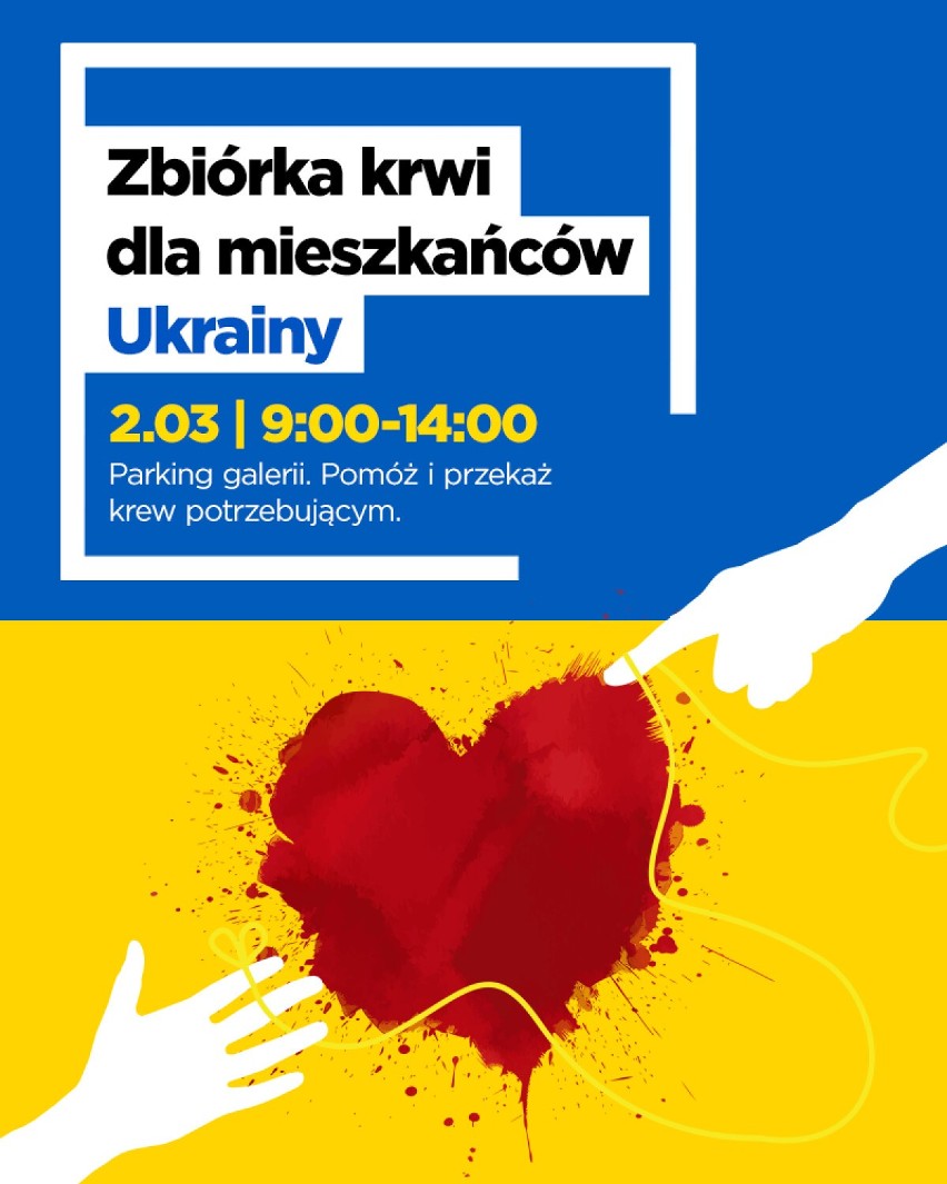 Przed nami zbiórka krwi na rzecz Ukrainy w Galerii Tomaszów