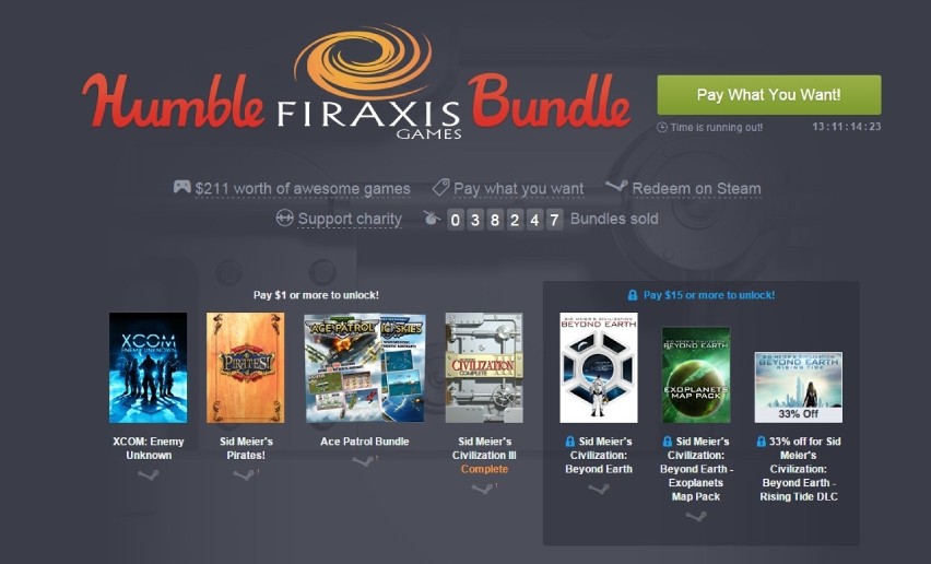 Humble Firaxis Bundle z XCOM, Civilization III i Sid Meier's Pirates! za 1 dolara