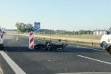 Motocyklista zderzył się z busem na S5 w pobliżu MOP Wisznia Mała [AKTUALIZACJA]