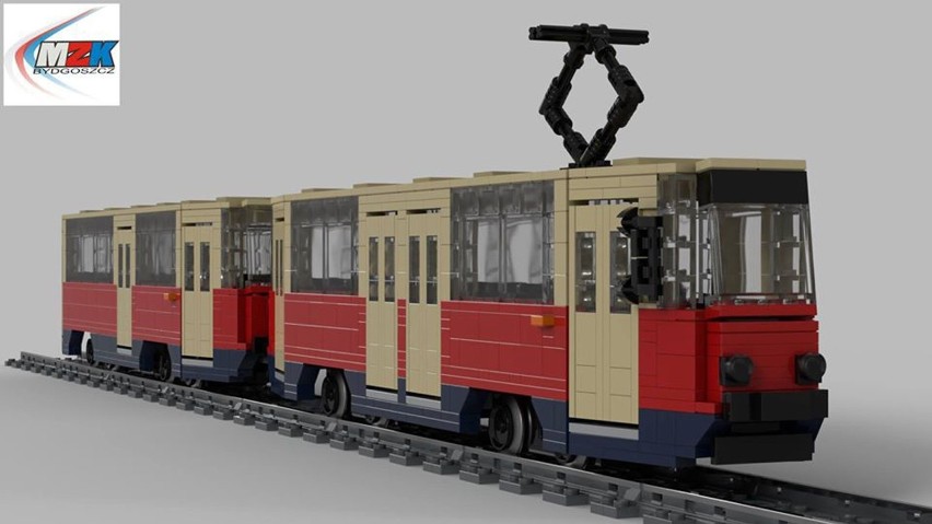 Model tramwaju Konstal 105 Na+ 105NaD, który kursuje jeszcze...