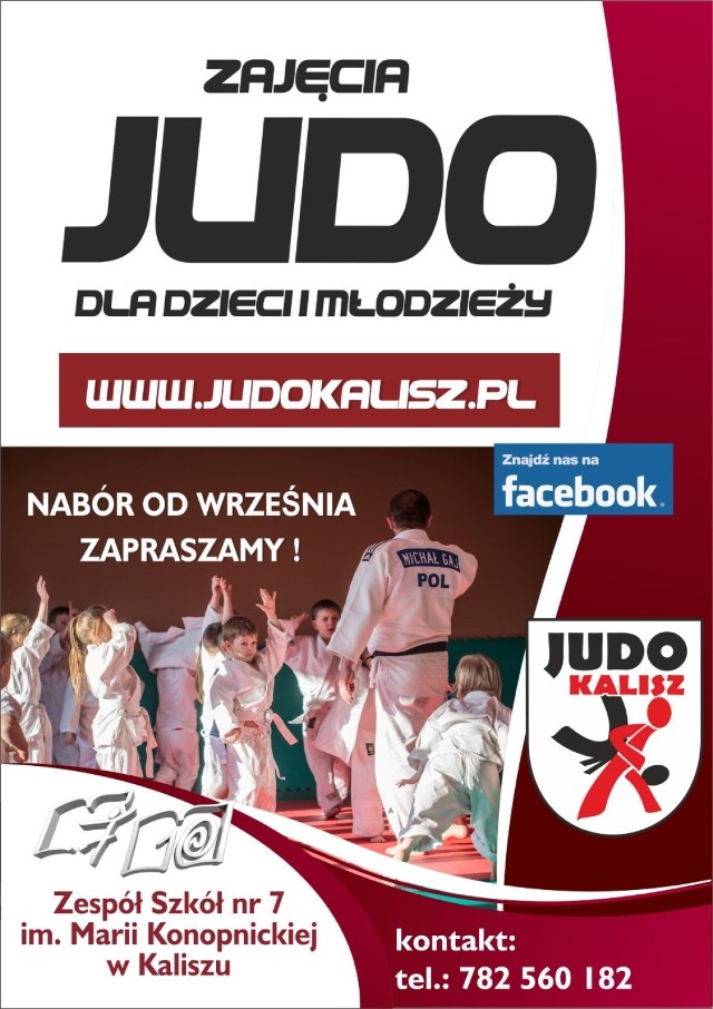 Uczniowski Klub Judo w Kaliszu zaprasza na treningi