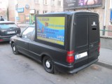 Reklamy w Lublinie: Mobilna reklama na ekranach LEDowych (materiał Dziennikarza Obywatelskiego)