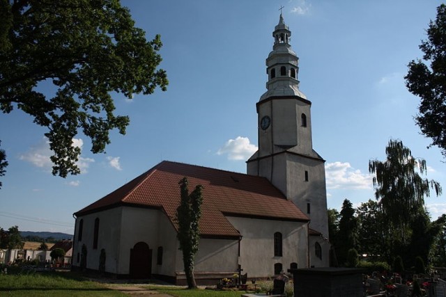 Zabytkowy kościół ewangelicki w Kopaczowie