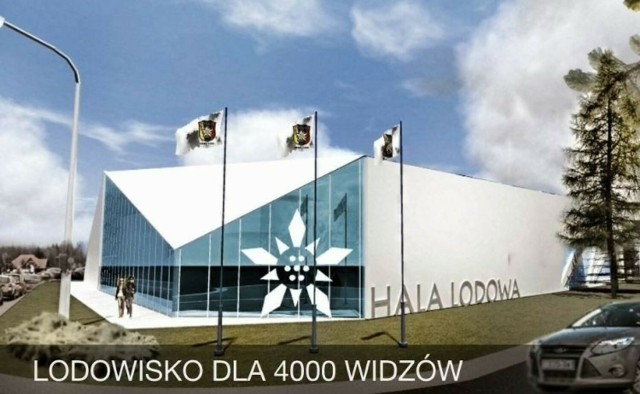 Kilka lat temu powstała jedyna wizualizacja planowanego centrum sportów lodowych. Czy tam będzie wyglądało nowe lodowisko - tego jeszcze nie wiadomo