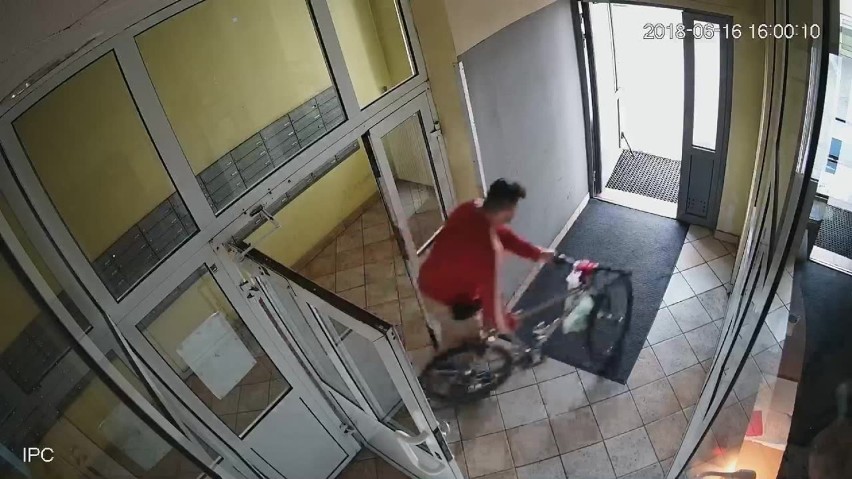 Katowice: Ukradł rower z klatki w wieżowcu na Sokolskiej. Rozpoznajesz go? [WIDEO]