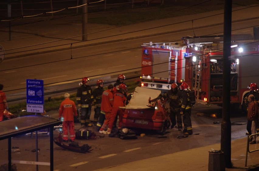 Bytom: wypadek na skrzyżowaniu ul.Wrocławskiej i Łużyckiej. Dwie osoby w szpitalu