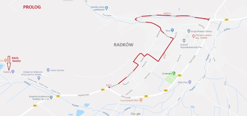 W ten weekend w Radkowie startuje rajd "Radkowski Trakt" (MAPA OS-ÓW, UTRUDNIENIA W RUCHU)