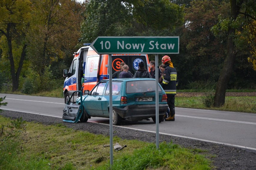 Wypadek w okolicy Kościeleczek. Trzy osoby trafiły do szpitala