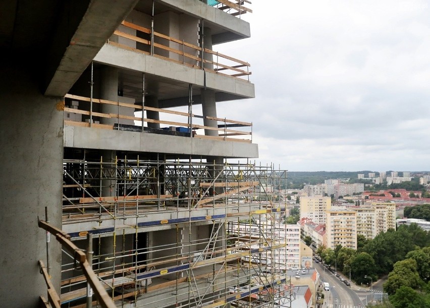 Budowa Hanza Tower w Szczecinie. Najnowsze ZDJĘCIA z placu budowy!