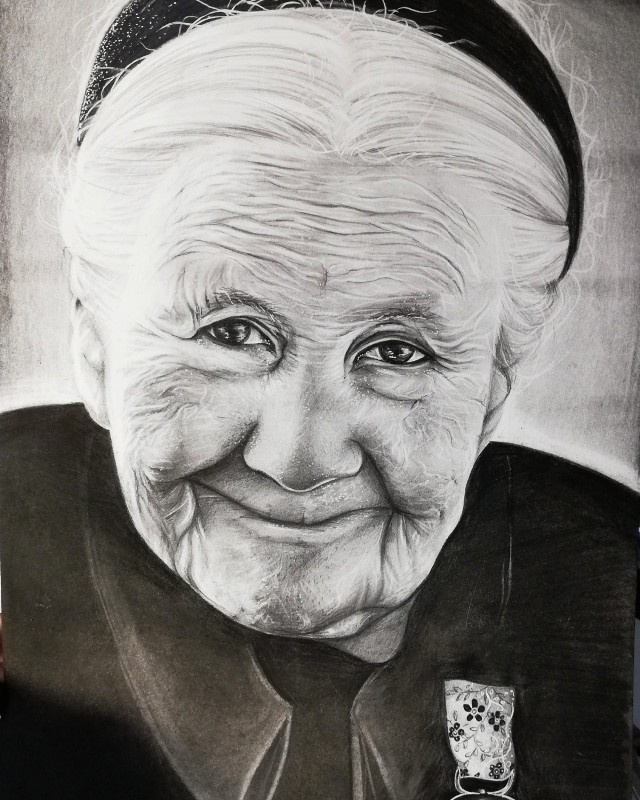 Portret Ireny Sendlerowej autorstwa Pauliny Uklei