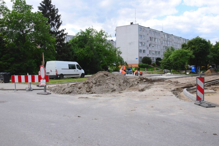 Trwa remont ulicy Związku Walki Zbrojnej w Łęczycy