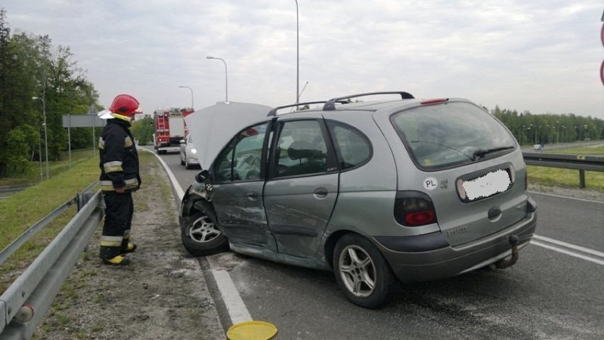 Wypadek w Chruścielu. Zderzyły się dwa samochody