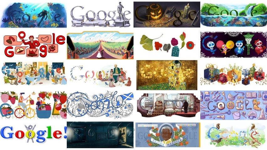 Google Doodle to małe, zazwyczaj kolorowe obrazki, które...