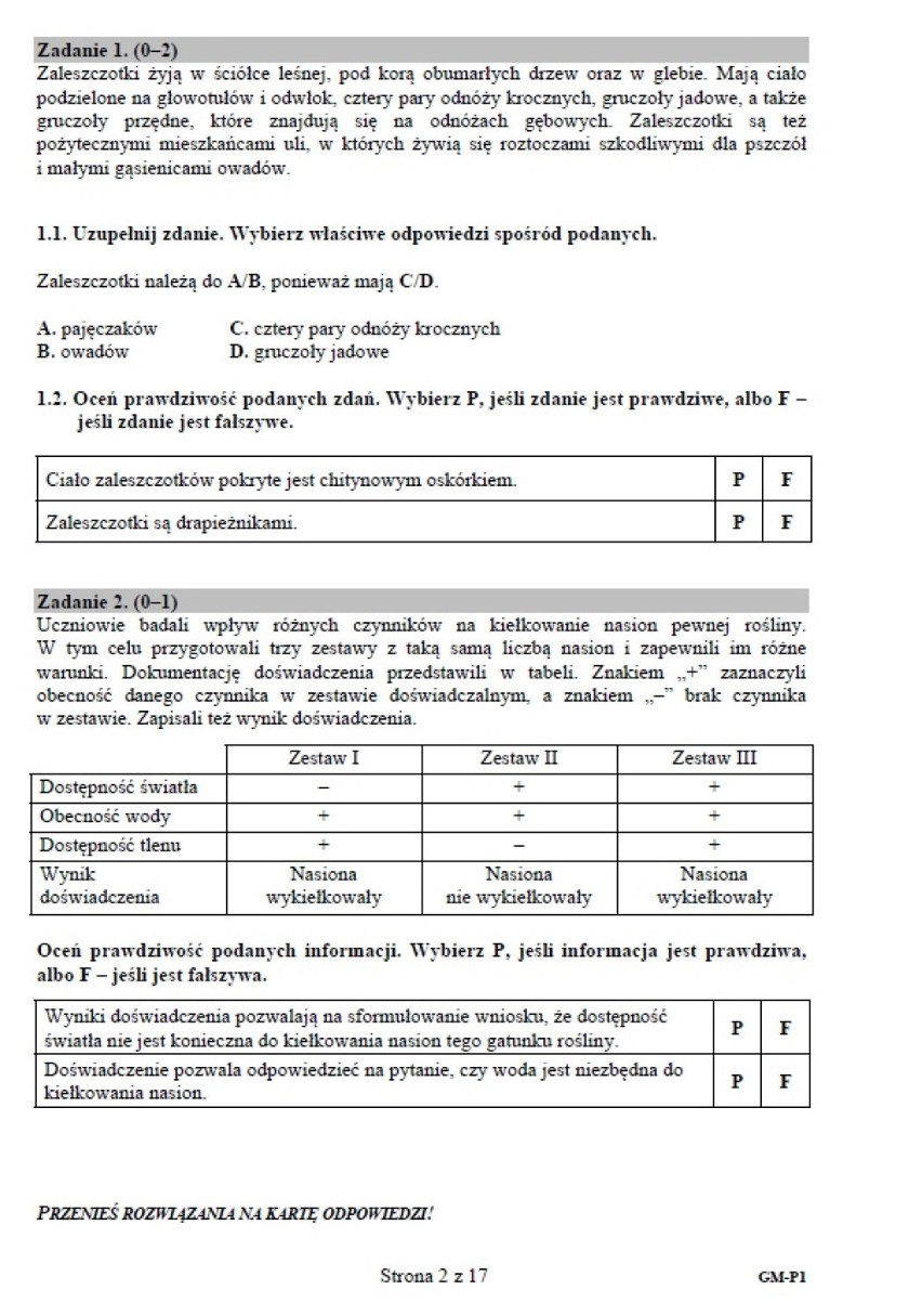 Egzamin gimnazjalny - wszystkie arkusze w jednym miejscu