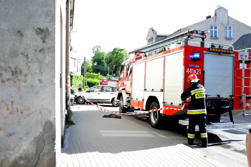 Wypadek na ul. Jeziornej w Kartuzach