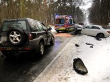 Groźny wypadek między Piotrowicami a Niechłodem. Ranne zostało między innymi 5 -letnie dziecko