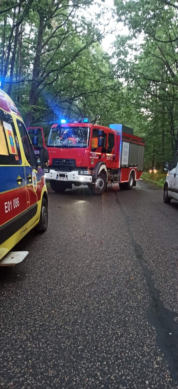 W rozbitym samochodzie policjanci znaleźli biały proszek