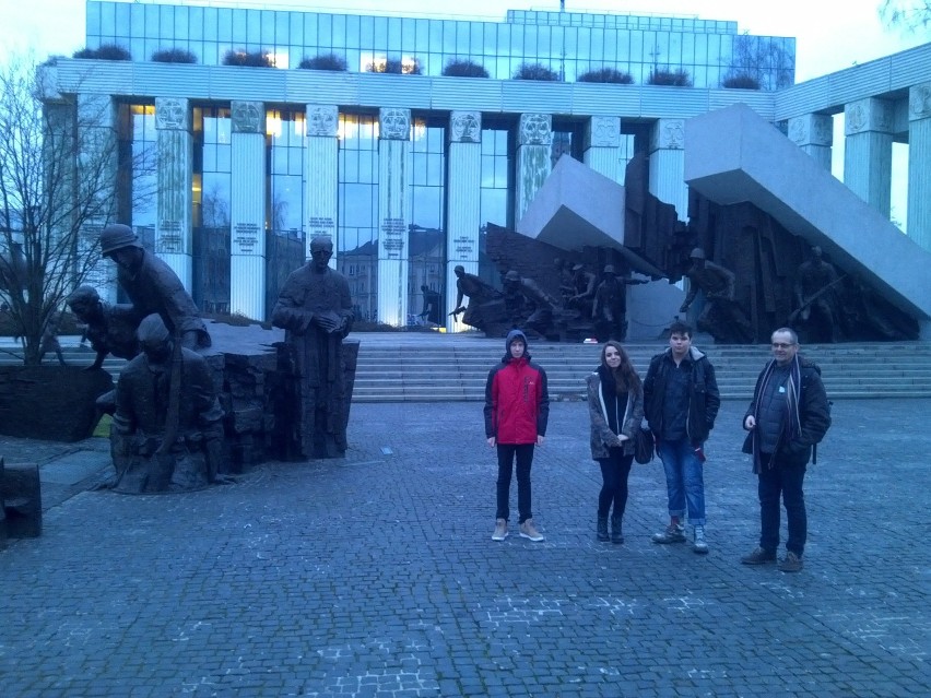 Na trasie zwiedzania było też Muzeum Powstania Warszawskiego...