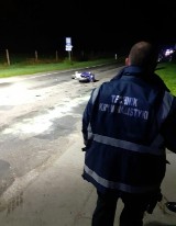 Mierzyn. Wypadek na drodze wojewódzkiej nr 160 na wysokości ośrodka wypoczynkowego w Mierzynie